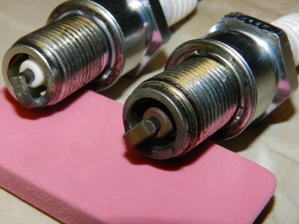 Spark plug reading after rejetting Banshee Repairs and Mods Banshee